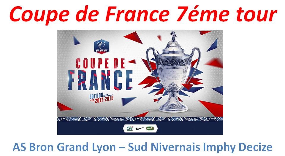 7ème tour de la Coupe de France – l’AS Bron Grand Lyon prend le bouillon