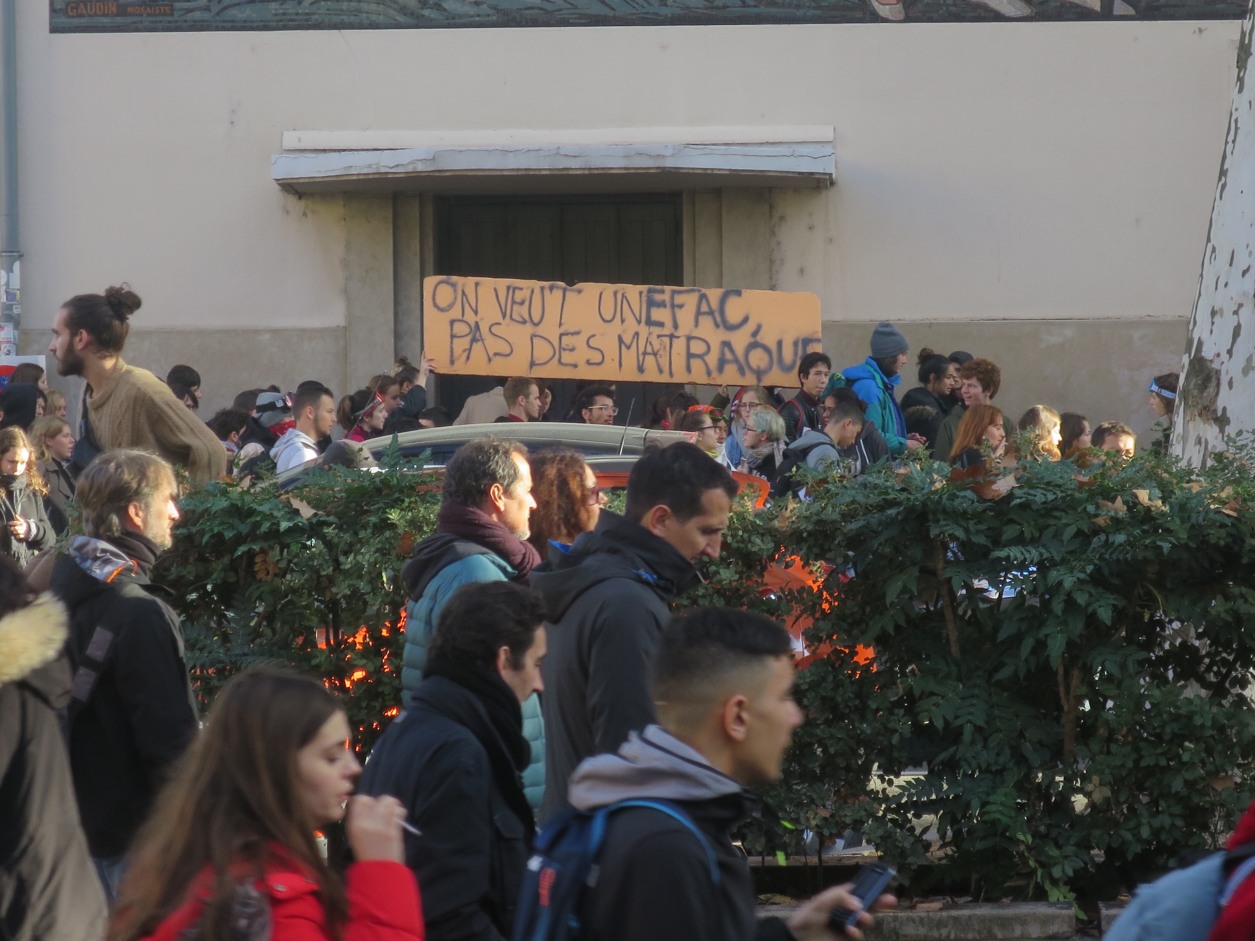 Au coeur de la manifestation lycéenne à Lyon