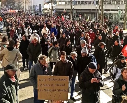 Des manifestants moins nombreux contre la réforme des retraites à Lyon