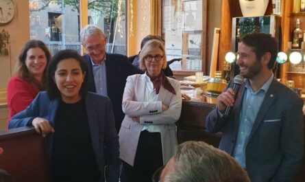 Sarah El Haïry en visite à Lyon pour l'allocution d'Emmanuel Macron