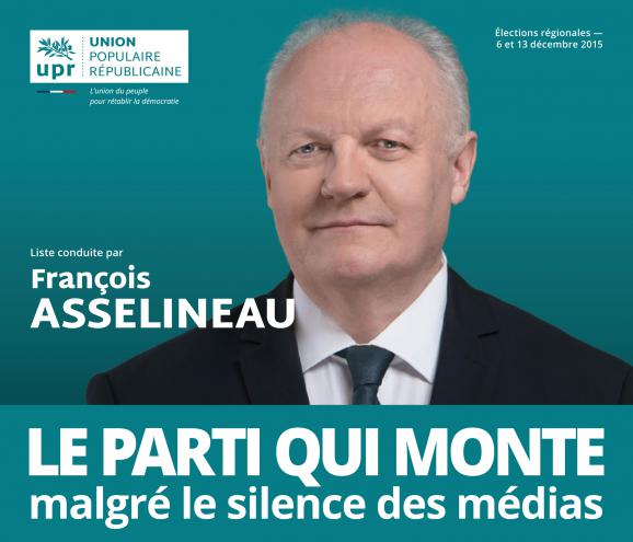 François Asselineau, le candidat soldat de la « Guerre contre l’ignorance ».