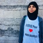 La soeur de Mehdi Bouhouta, organisatrice de la manifestation. Crédits Marta Sobkow