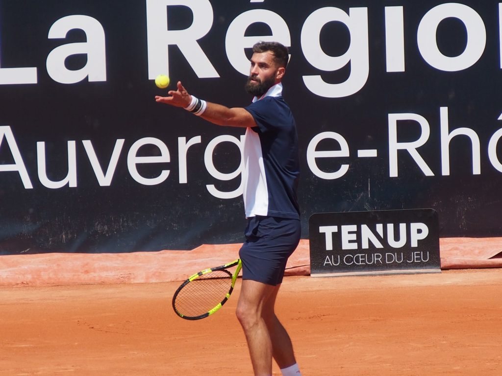 Pour la première fois de sa carrière Benoît Paire gagne un match la semaine précédant Roland-Garros. Crédit photo : Hugo Dervissoglou / Lyon Bondy Blog