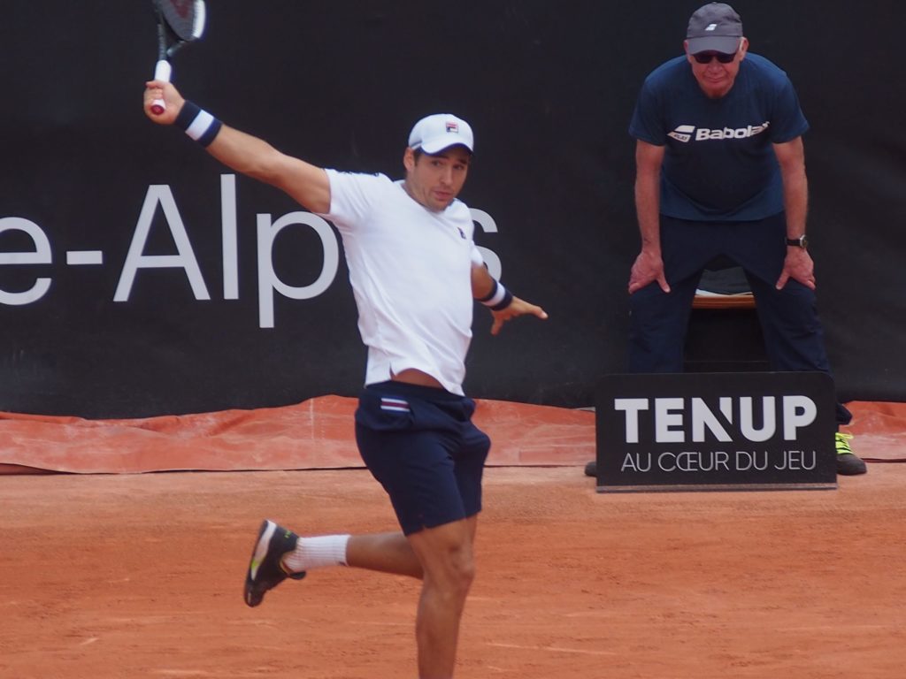 Finaliste à Monte-Carlo, Dusan Lajovic sera tête de série à Roland-Garros. Crédit photo : Hugo Dervissoglou / Lyon Bondy Blog