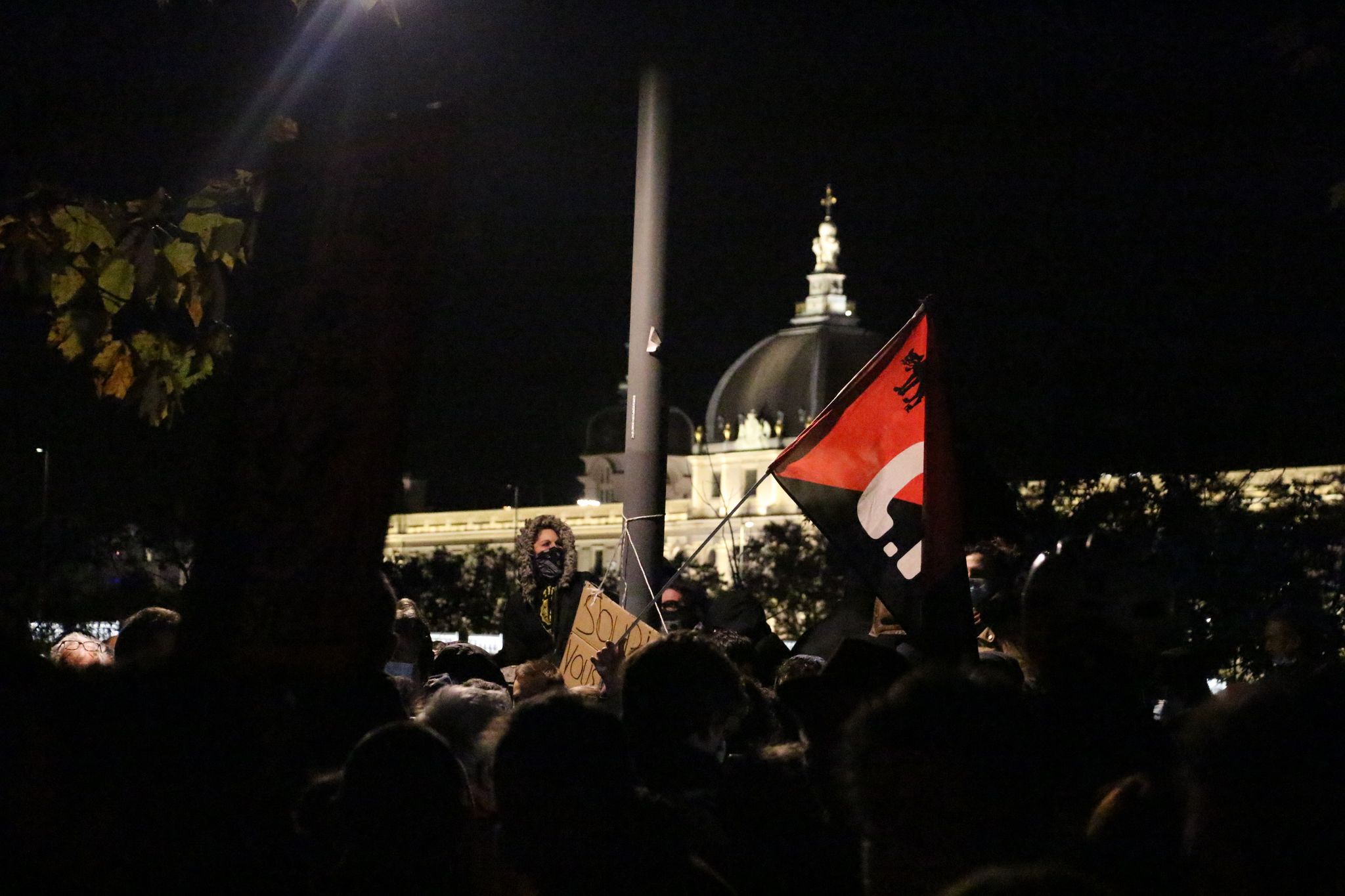 Rassemblement à Lyon contre la proposition de loi relative à la sécurité globale