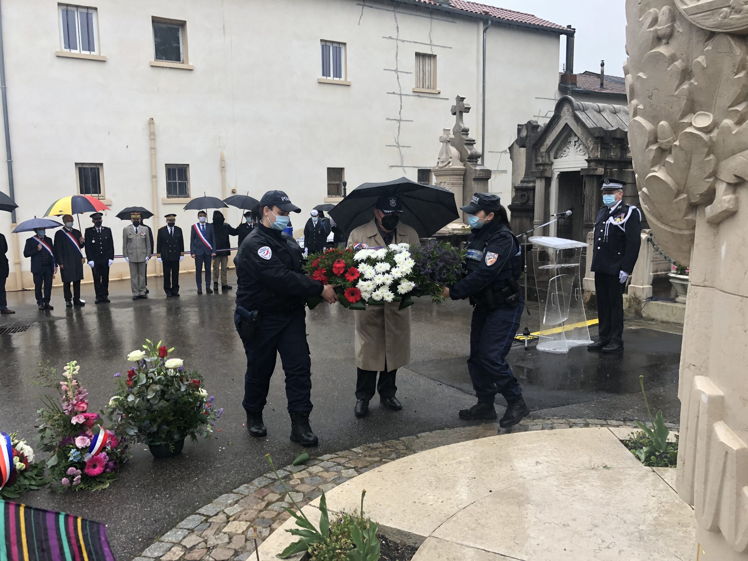 Cérémonie d’hommage aux policiers morts pour la France