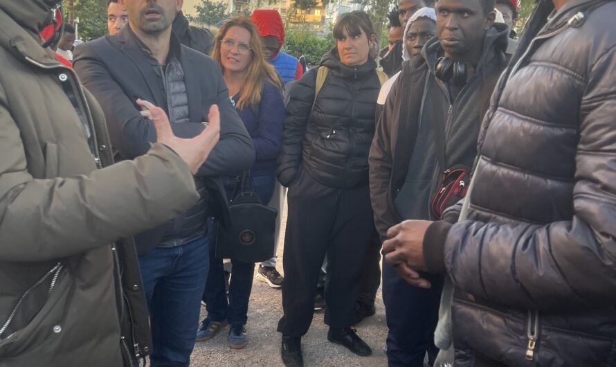 Ian Brossat rencontre les jeunes mineurs non accompagnés à Lyon