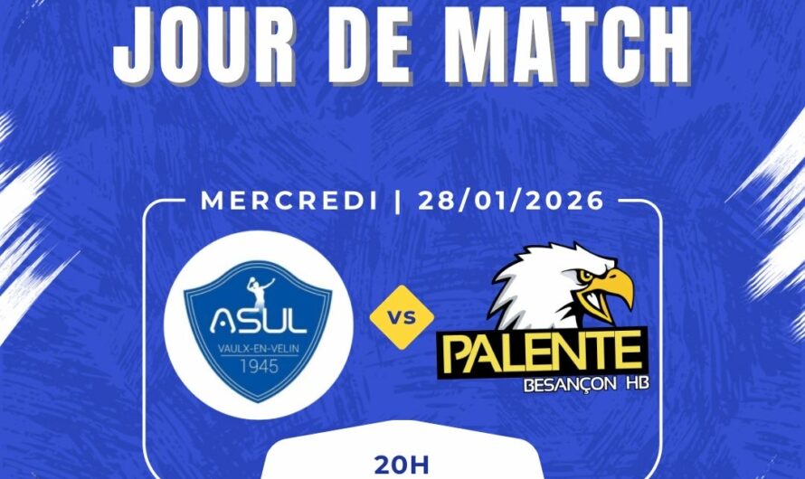 ASUL Vaulx-en-Velin fait tomber Palente Besançon et se relance en D2 féminine