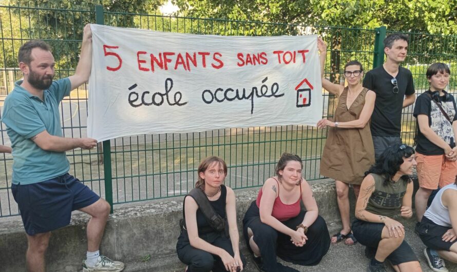 Logement : Occupation de l’école Anne Frank en soutien à l’expulsion d’une famille