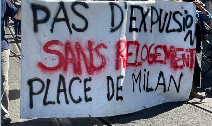 Place de Milan : l’expulsion toujours en suspens, l’inquiétude du collectif Solidarité entre Femmes à la Rue