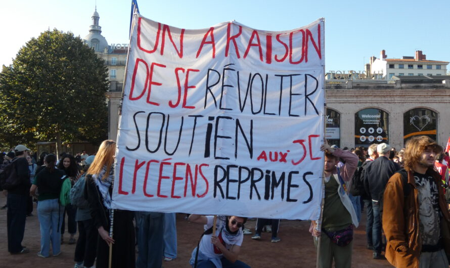« On n&rsquo;est pas l&rsquo;avenir, on est le présent » : à Lyon, les lycéens tiennent la rue